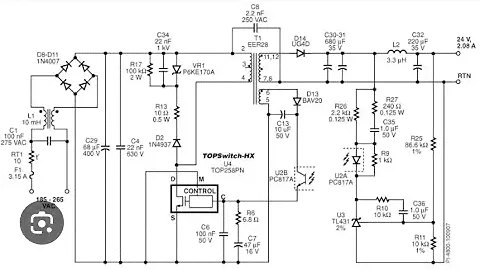 top258| top258pn working principle| top258pn circuit diagram|