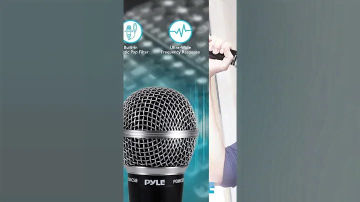 Pyle Handheld Microphone Dynamic Moving Coil Cardioid Unidirectional Includes 15ft XLR Audio Cable.