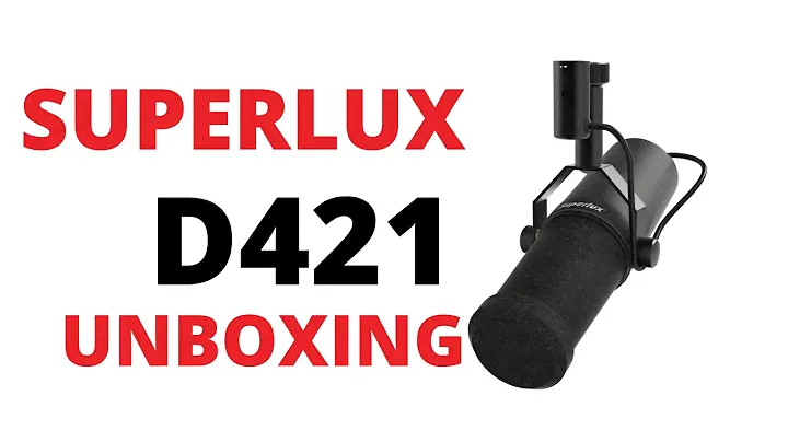 SUPERLUX D421 DYNAMIC BROADCAST MICROPHONE / UNBOXING(NO TALKING)